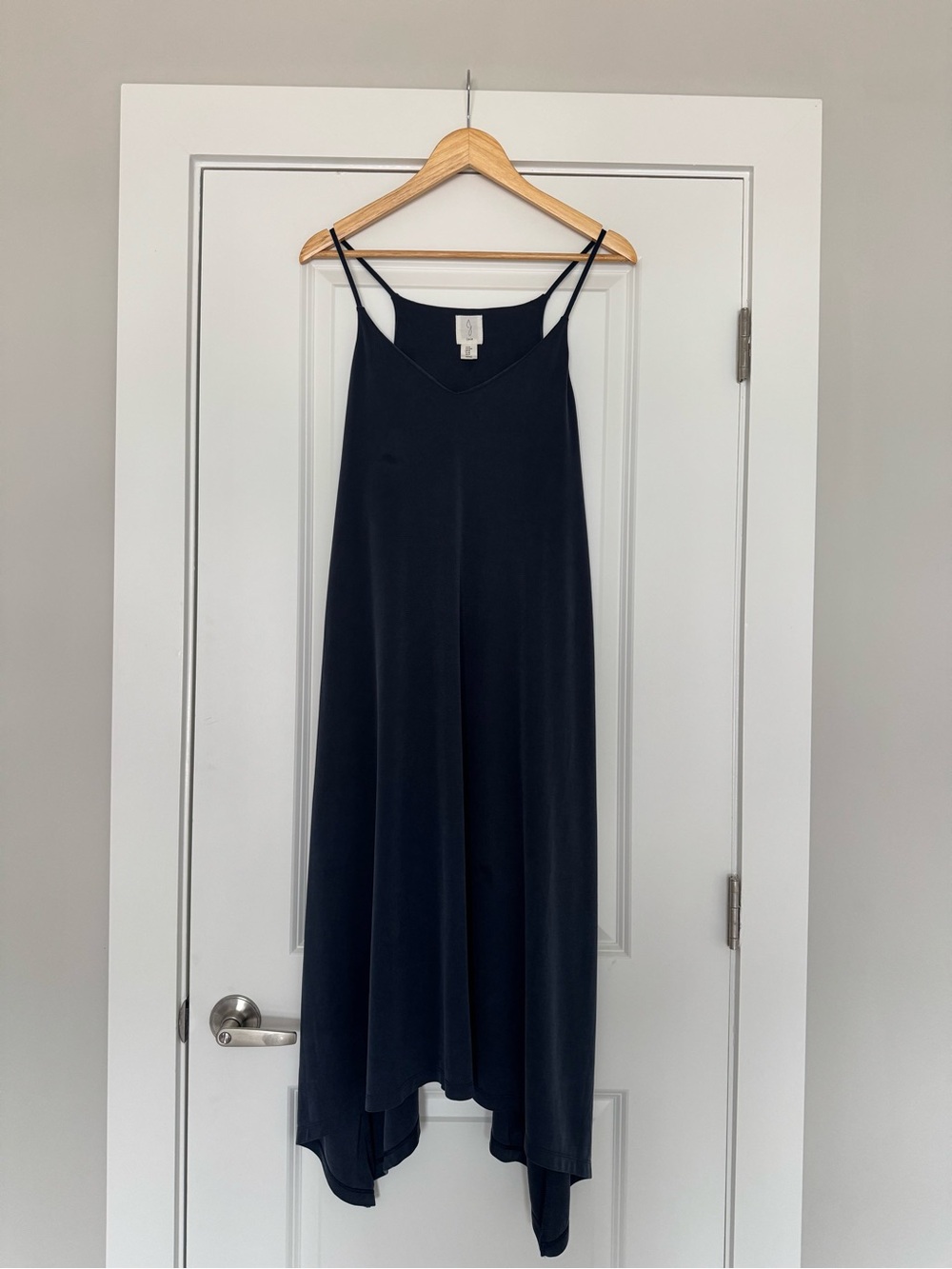 Joie Dark Blue High-Low Slip Dress